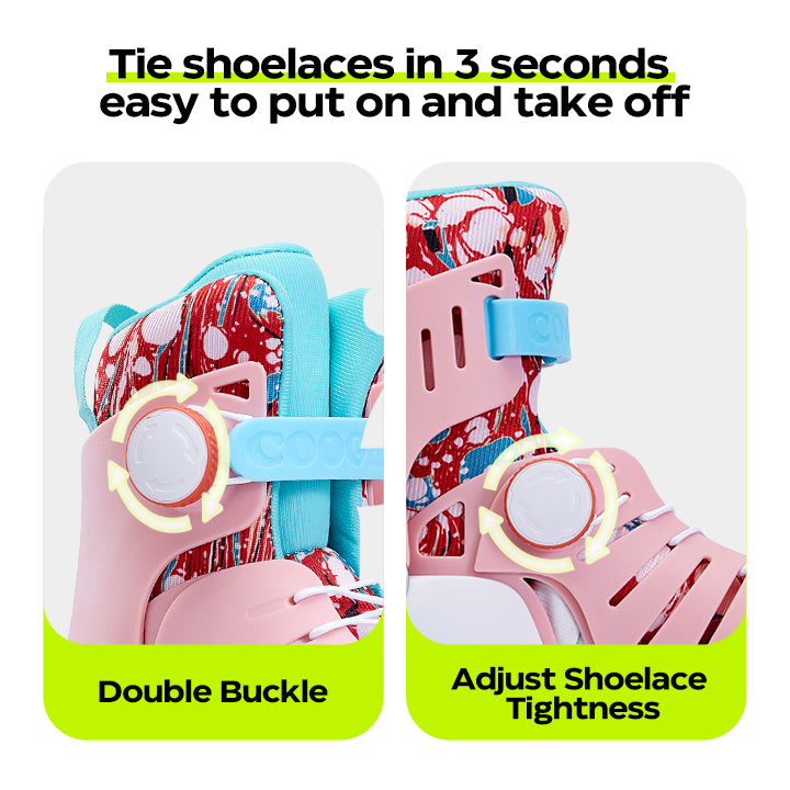 Buckle to adjust shoelace tightness