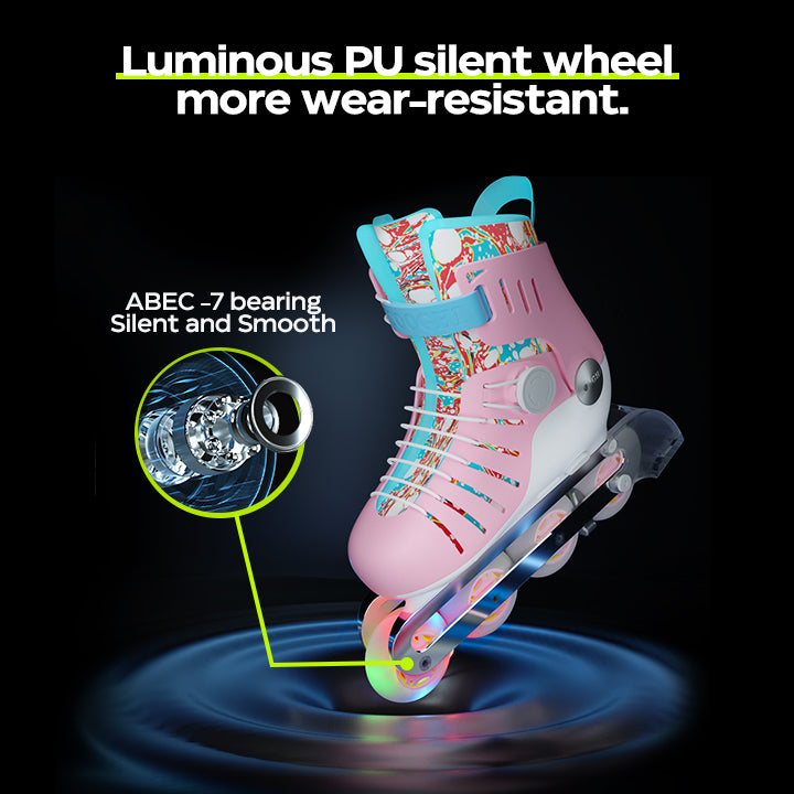 Luminous PU silent wheel