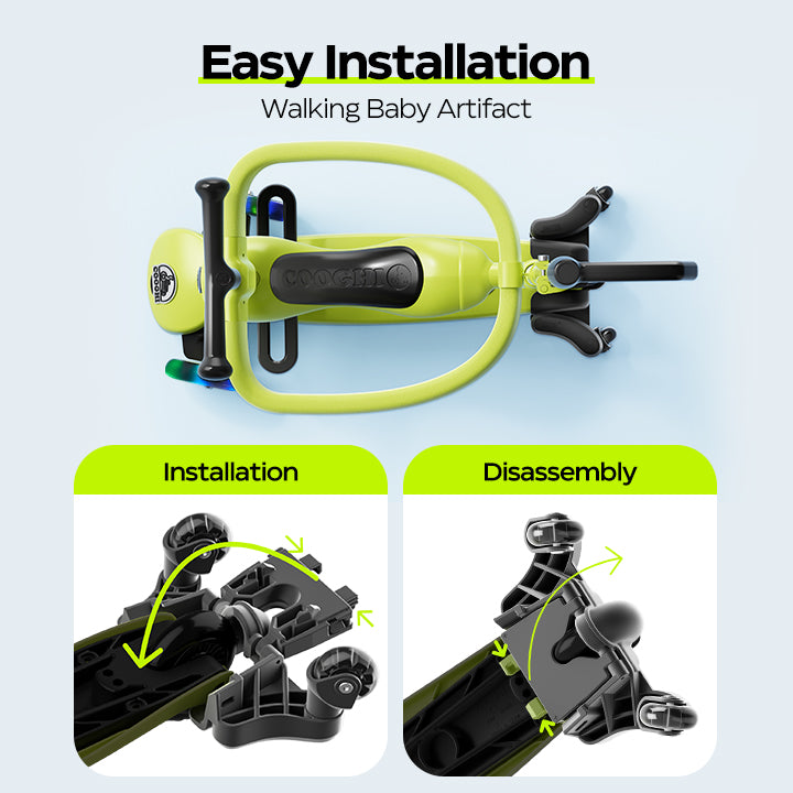 The universal wheel of Cooghi roller scooter is easy to install and remove