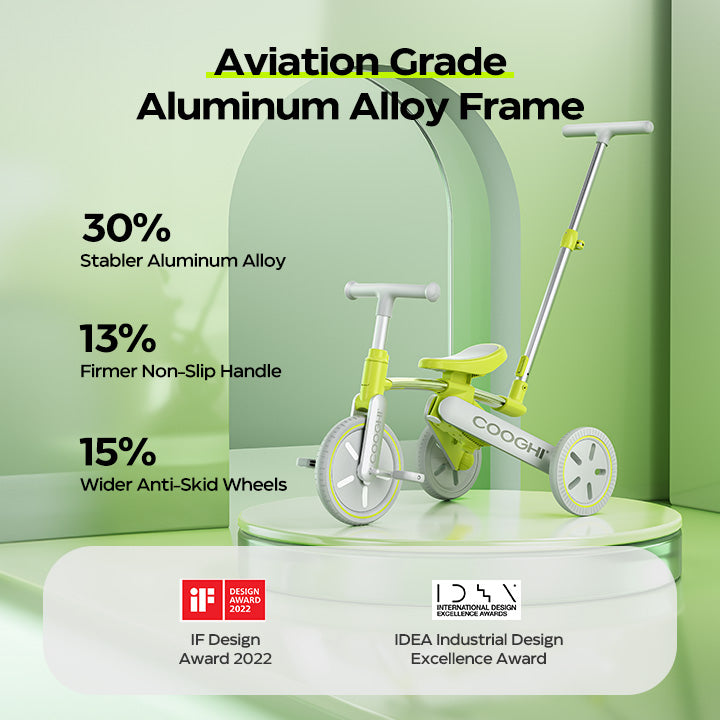 K3 tricycle stroller uses aviation-grade aluminum alloy frame
