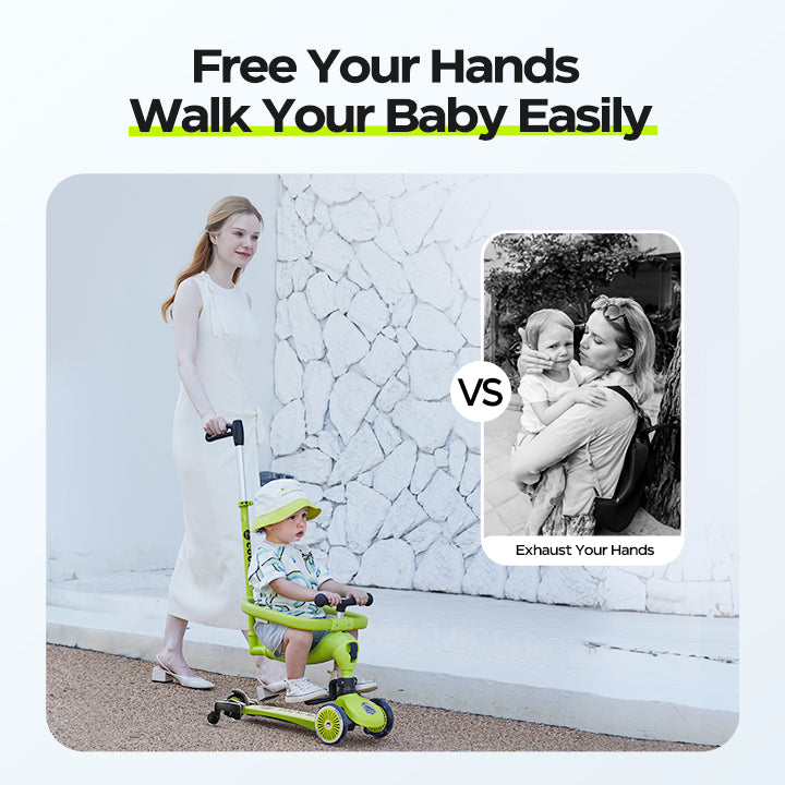 360° universal wheels allow you to walk your baby easily