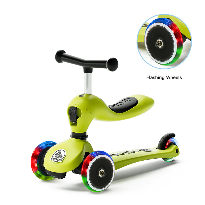 Cooghi V2 Pro trick scooters with luminous wheels